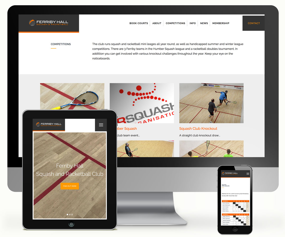 Ferriby Squash and Racketball Website